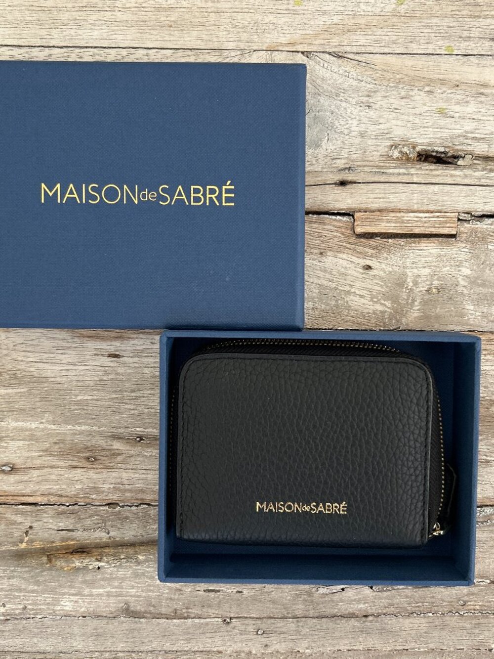 BRAND NEW Maison De Sabré Wallet - -  MAISON de SABRÉ Small Leather Zipped Walle